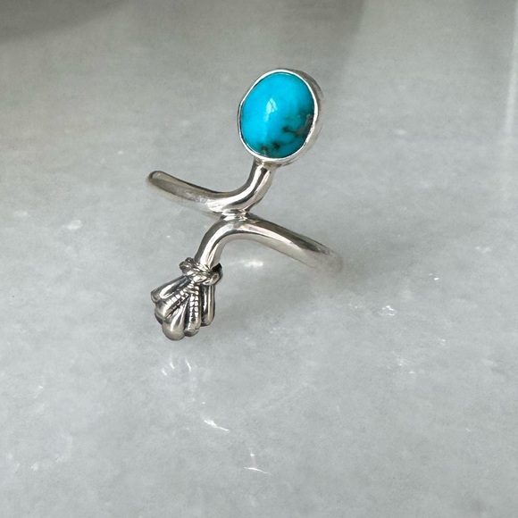 Sundance Jewelry - NWOT Sundance Desert Lion Ring, Turquoise, Sterling Silver